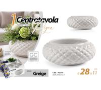 VASO BASSO PIGNA CACHEPOT CENTRO TAVOLA CERAMICA PIANTE FIORI SICILIA 2811 cm
