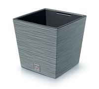 Vaso basso quadrato con inserto vari colori