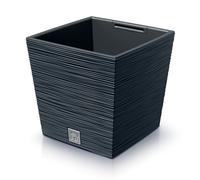 Vaso basso quadrato con inserto vari colori