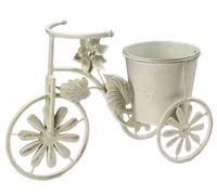 VASO BICICLETTA PORTA PIANTA PIANTE FIORI METALLO ANTICATO FOGLIE BICI 372515