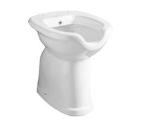 Vaso/Bidet per disabili completo di erogatore scarico a muro Bianco