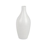 Vaso Bottiglia KLASSIK RILIEVO A RIGHE H. 20cm Bianco Porcellana Formano WA