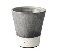 Vaso Breve In Ceramica Giapponese Shigaraki Mingei Gofun-Iro Bianco Giappone