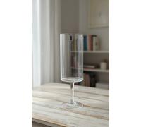 Vaso Calice in Vetro Trasparente Elegante Vaso a Coppa Centrotavola Moderno