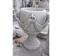 VASO CALICE ORCIO FIORIERA PER PIANTE DA GIARDINO ESTERNO IN CEMENTO MARMO 85 CM