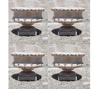 VASO CALICE ORCIO FIORIERA PIANTE DA GIARDINO ESTERNO IN CEMENTO MARMO N° 4 VASI