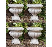 VASO CALICE ORCIO N°4 VASI N CEMENTO MARMO PIETRA DA GIARDINO PER ESTERNO H38 CM