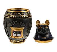 Vaso Canopo Divinità Geroglifici Simboli Figurina Decorazioni Per Sale Da Casa Vaso Egiziano Antico Contenitore Ermetico Per Farina Anubis Viaggiare Vintage ▾ Resina Antico Egitto