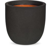 Vaso Capi Urban Smooth Rotondo Nero 43x41cm 56L Doppia Parete
