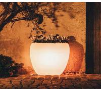 Vaso Cassetta CUORE Luminoso Luce Moderno 100x31xh80 cm esterno/interno Resina