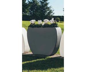 VASO CASSETTA FIORIERA MODERNA RESINA "CUORE" 100x31xh80cm UTILIZZO DUE LATI