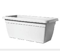 Vaso Cassetta in plastica Mod. Giunone Colore Bianco Perla cm 100x45x40 Telcom