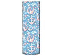 Vaso cilindrico a tema oceano ancore in plastica 30 cm moderno decorativo alto vasi di fiori per ufficio cucina decorazione matrimonio