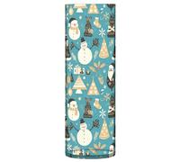 Vaso cilindrico bianco e nero elementi natalizi in plastica cartone animato 30 cm vaso decorativo estetico alto vaso per casa cucina tavolo centrotavola decorazione