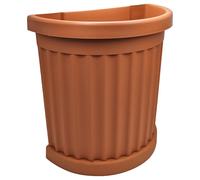 Vaso Cilindrico Esterno Piante Fiori da Balcone Fioriera Rotonda + Sottovaso