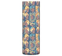Vaso cilindrico in plastica, 30 cm, trasparente, estetico, decorativo, alto, per ufficio, cucina, matrimonio, bella donna africana
