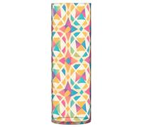 Vaso cilindrico in plastica a forma di stella gialla, decorativo, estetico, decorativo, alto, per soggiorno, camera da letto, decorazione per feste
