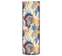 Vaso cilindrico in plastica bella donna africana 30 cm decorativo moderno trasparente alto vasi da fiori per la casa cucina tavolo centrotavola