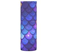 Vaso cilindrico in plastica scintillante a forma di scaglie di drago viola, per fiori, 30 x 9 cm, vaso trasparente per decorazione da tavolo di nozze