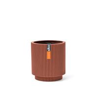 Vaso cilindro Groove 11x12 merlot rosso