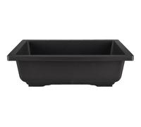 Vaso Cinese rettangolare in plastica nera per bonsai 39,5x30,5x10,5 cm - PL45V