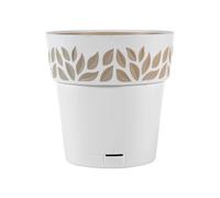 Vaso Cloe Con Riserva Diametro Cm 25 Bianco Beige Stefanplast