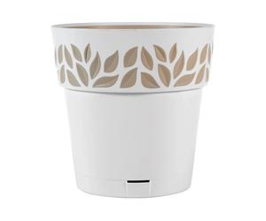 Vaso Cloe Con Riserva Diametro Cm 30 Bianco Beige Stefanplast