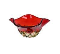 Vaso colorato vetro soffiato stile Murano centrotavola fatto a mano idea regalo