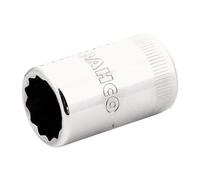 Vaso con cuadradillo de 1/2" y perfil bi-hexagonal de 23 mm (embalaje en blíster)