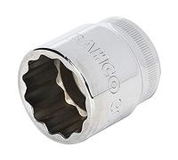 Vaso con cuadradillo de 1/2" y perfil bi-hexagonal de 27 mm