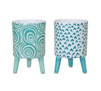 Vaso con gambe (set di 2) 3,75"""" P x 6"""" H Dolomite