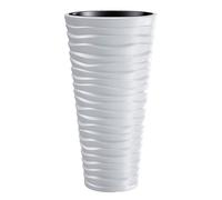 Vaso con inserto Sand Slim alto bianco 54 L Decorativo