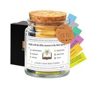 Vaso Con Note Bibliche, Emozioni Fatte A Mano, Sentimenti, Devozione Cristiana | Modulo Decorativo Per La Riflessione Spirituale Per L'home Office Set Regalo Basato Sulla Fede Per L'incoraggiamento Qu