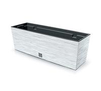 Vaso da fiori fioriera FURU Square cassetta da balcone fioriera bianca