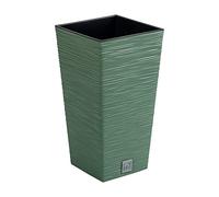 Vaso con riserva acqua 20x20x38cm Verde tierra - FURU