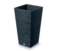 Vaso con riserva acqua 24x24x45cm Antracita - FURU