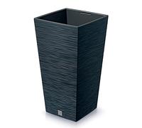 Vaso fiori Prosperplast antracite inserto quadrato DFSH265-S433