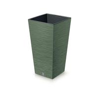Vaso con riserva acqua 26x26x50cm Verde tierra - FURU