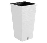 Vaso con riserva acqua 34x34x66cm Blanco - FURU