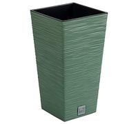 Vaso con riserva acqua 39x39x75cm Verde tierra - FURU