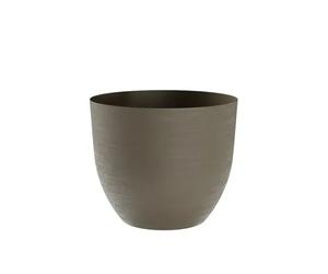 Vaso \ Coprivaso in Resina Riciclata OVER di design con sottovaso riserva acqua