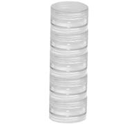 Vaso cosmetico da viaggio - Set di piccoli barattoli per la cura della pelle Organizzatore di crema ricaricabile | Contenitori da viaggio trasparenti per trucco, idratante, balsamo per labbra, crema
