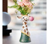 Vaso Creativo a Forma di Testa di Animale con Giraffa Che Soffia Bolle