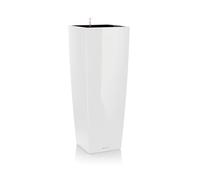 Vaso Cubico Alto Lechuza Set Completo 105 cm Nero Lucido