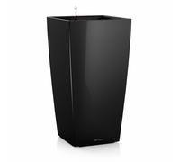 Vaso Cubico Premium 22 Lechuza Set Completo 22 cm Tortora Lucido