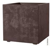 VASO CUBO DEROMA MILLENNIUM R 49 CM BROWSTONE CON RISERVA ACQUA