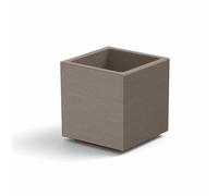 VASO CUBO MATHERIA IN PLASTICA CON RUOTE COLORI VARI VECA
