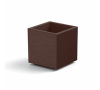 VASO CUBO MATHERIA IN PLASTICA CON RUOTE COLORI VARI VECA