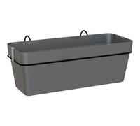 Vaso da Balcone Artevasi Capri RE 50 cm Antracite Con Serbatoio Acqua
