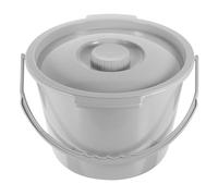 Vaso da Camera Portatile Coperchio in Plastica, Grande Capacità | Design Portatile, Riduce la Diffusione degli Odori, Uso Domestico, Pratico per Anziani e Bagno Interno